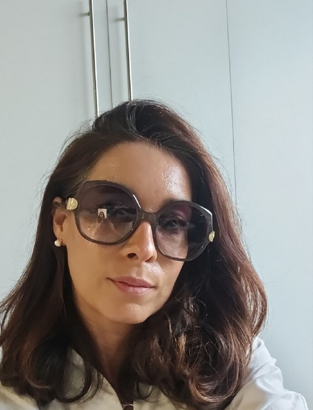 Chloe Sunglassesrown Gradient Oversized Women's Sunglasses - Picture 3 of 4